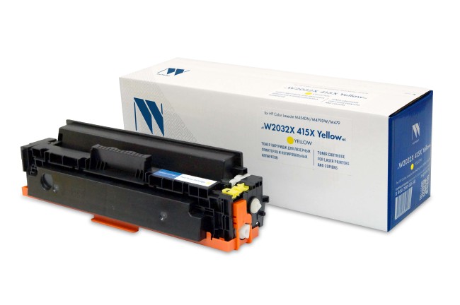 Картридж NVP совместимый NV-W2032X 415X Yellow (БЕЗ ЧИПА) для HP Color LaserJet M454DN/M479DW/M479 (6000k)