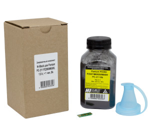 Заправочный комплект Hi-Black для PC-211 P2200/M6500, 1,6 k + 1 чип, Bk