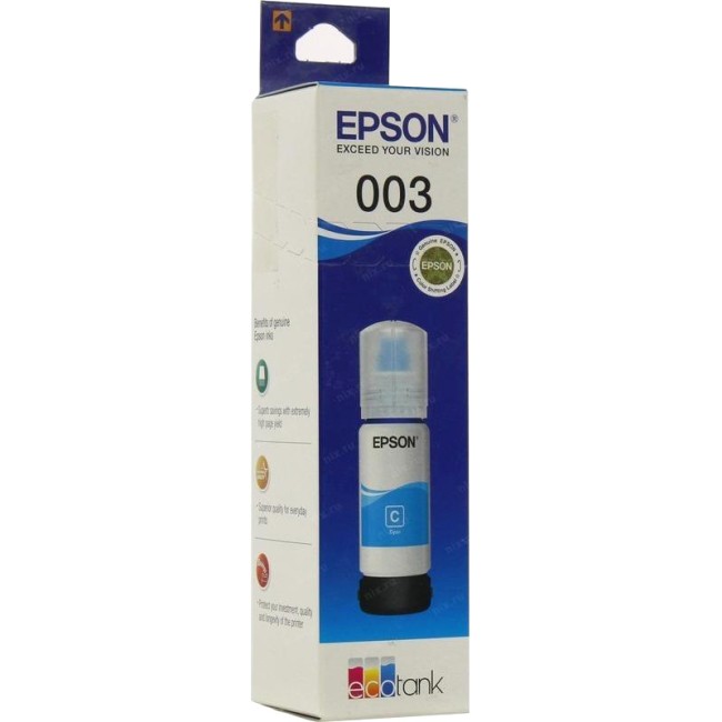 Чернила Epson 003 EcoTank Ink Cyan 65ml