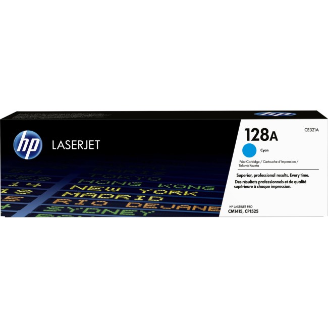 Тонер-картридж HP 128A Cyan LaserJet Print Cartridge