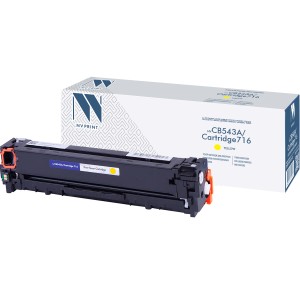 Картридж NVP совместимый NV-CB542A/NV-716 Yellow универсальные для HP/Canon Color LaserJet CP1215/ CP1515n/ CM1312/ CM1312nfi/ i-SENSYS LBP-5050/ MF8030C/ MF8050C/ 8080C (1400k)