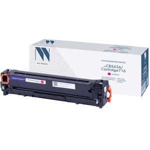 Картридж NVP совместимый NV-CB543A/NV-716 Magenta универсальные для HP/Canon Color LaserJet CP1215/ CP1515n/ CM1312/ CM1312nfi/ i-SENSYS LBP-5050/ MF8030C/ MF8050C/ 8080C (1400k)