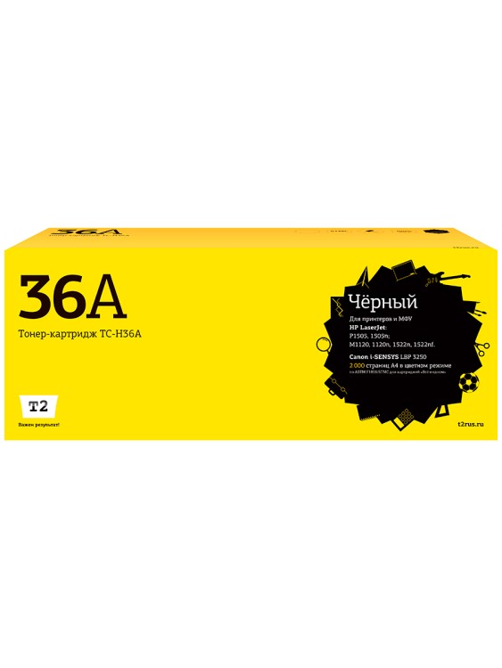 TC-H36A Картридж T2 для HP LaserJet P1505/P1505n/M1120/M1522n/Canon Cartrige 713 (2000 стр.) с чипом