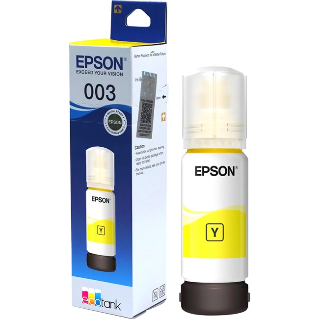 Чернила Epson 003 EcoTank Ink Yellow 65ml