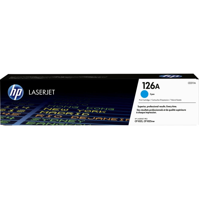 Тонер-картридж HP 126A Cyan LaserJet Print Cartridge