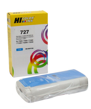 Картридж Hi-Black (B3P19A) для HP DJ T920/T1500, Cyan, №727, 130 мл HB-B3P19A