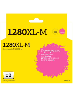 IC-B1280XL-M Картридж T2 для Brother MFC-J5910DW/J6510DW/J6710DW/J6910DW, пурпурный