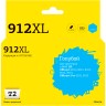IC-H3YL81AE Картридж T2 №912XL для HP Officejet 8010/8012/8013/8014/8015/Officejet Pro 8020/8023 (825стр.), голубой, с чипом