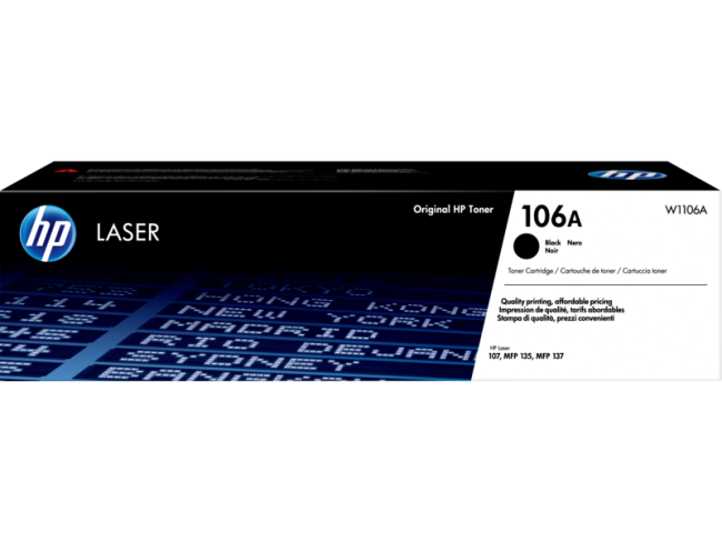 Картридж 106А для HP Laser 107a/r/135a/HP Laser 107a/137fnw, 1К (О)  W1106A