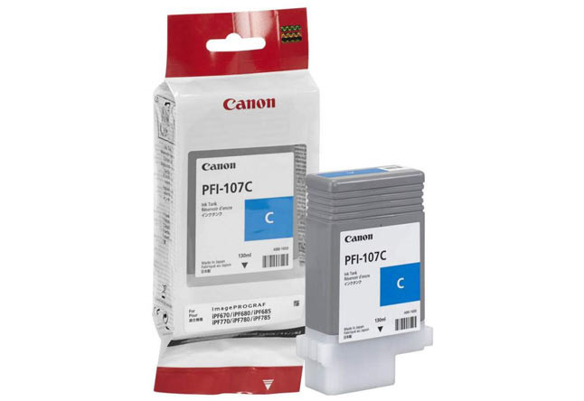 Картридж PFI-107C  Canon iPF680/685/780/785, 130ml (О) голубой 6706B001