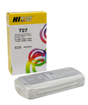 Картридж Hi-Black (B3P24A) для HP DJ T920/T1500, Grey, №727, 130 мл HB-B3P24A