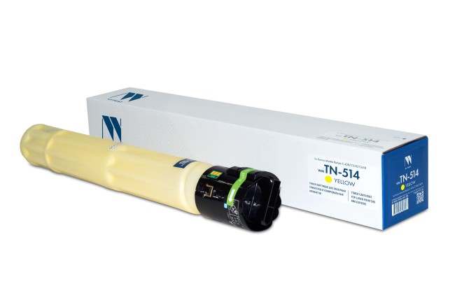 Тонер-картридж NVP совместимый NV-TN-514 Yellow для Konica Minolta Bizhub-C 458/С558/С658 (26000k) (A9E8250)