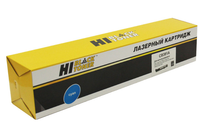 Тонер-картридж Hi-Black (HB-CB381A) для HP CLJ CP6015dn/CM6030/6040MFP, C, 21K