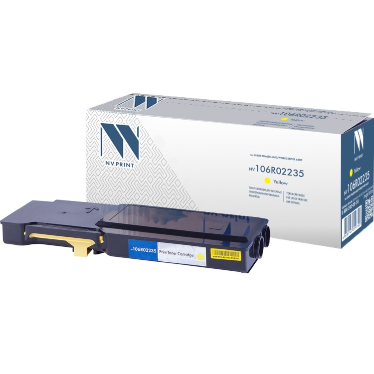 Картридж NVP совместимый NV-106R02235 Yellow для Xerox Phaser 6600/WorkCentre 6605 (6000k)