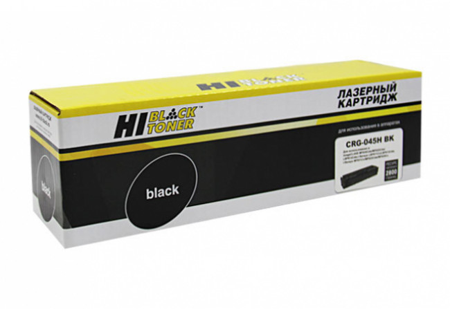 Картридж Hi-Black (HB-№045H BK) для Canon LBP-611/613/MF631/633/635, Bk, 2,8K