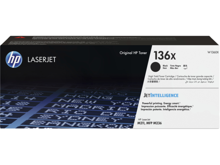Картридж 136X для HP LJ M211d/dw/M236d/dw, 2,6К (О) W1360X черный