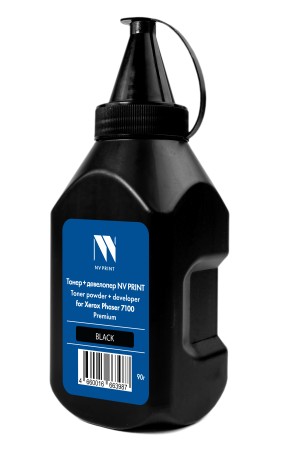 Тонер + девелопер NVP для Xerox Phaser 7100 Premium (90г) Black совместимый